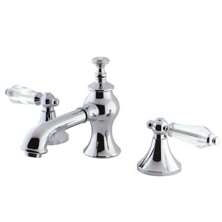 Kingston Brass KC7061WLL 8" Widespread Bathroom Faucet, Polished Chrome KC7061WLL